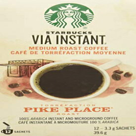 スターバックスVIAレディブリューパイクプレイスローストコーヒー12カウント Starbucks VIA Ready Brew Pike Place Roast Coffee 12 Count