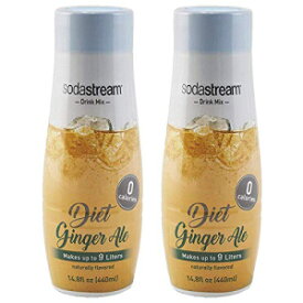 SodaStream 14.8 fl ダイエット ジンジャー エール シロップ - ツインパック バリュー バンドル SodaStream 14.8 fl Diet Ginger Ale Syrup- Twin Pack Value Bundle