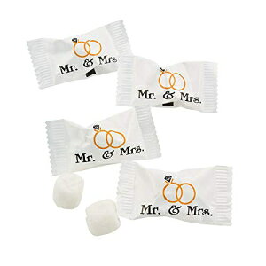 EFfBOo^[~g - ~X^[Ah~ZX (ʕꂽ~g 108 ) p[eB[LfB[ Wedding Buttermints - Mr and Mrs (108 individually wrapped mints) Party Candy