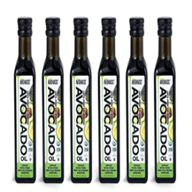 Avohass カリフォルニア オーガニック エクストラ バージン アボカド オイル 8.5 液量オンス ボトル 6 パック Avohass California Organic Extra Virgin Avocado Oil 8.5 Fl Oz Bottle 6 Pack