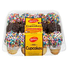 Stern's Bakery Birthday Snack | Cup Cakes | Snack Cakes | Birthday Cakes | Dairy & Nut Free | 12 Mini Cupcakes Per Pack | 10 oz – Stern’s Bakery (12 Pack)