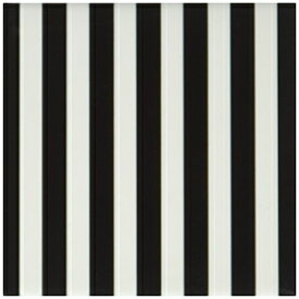 3dRose CST_56663_3スタイリッシュなコンテンポラリーストライプブラックとホワイトのストライプパターン別名ブルトンストライプセラミックタイルコースター、4個セット 3dRose CST_56663_3 Stylish Contemporary Stripes Black and White Striped Pattern Aka