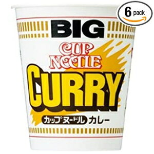 日清BIGカップヌードルカレー味119gx 6パック（日本輸入） Nissin BIG Cup Noodle Curry Flavor 119 g x 6 Packs (Japan Import)