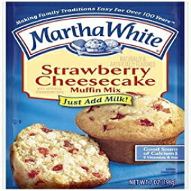 マーサ ホワイト ストロベリー チーズケーキ マフィン ミックス - 7 オンス Martha White Strawberry Cheesecake Muffin Mix - 7 oz
