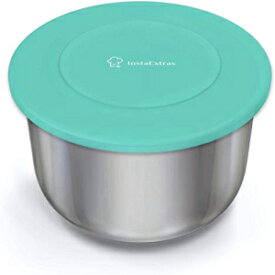 InstaExtras Silicone Lid Fits Instant Pot - 6 Quart Inner Pot Cover for IP Duo-60, Nova, Plus, Max, Lux, Gem, Viva, Smart Wifi & More - Best Insta-Pot Sealing Lid for 6 QT Pressure Cookers – Fits 5qt 6qt M