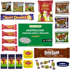 Best of Australia Chocolate & Snack Box - Most Popular Australian Snacks - Tim Tam, Allen’s Party Mix, Vegemite, Cherry Ripe, Shapes, Tiny Teddy, Fantales, Caramello Koala, Violet Crumble & More