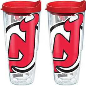 Tervis Made in USA Double Walled NHL New Jersey Devils Insulated Tumbler Cup Keeps Drinks Cold & Hot, 24oz 2pk, Colossal