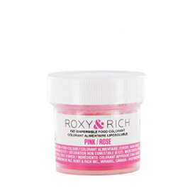 Roxy & リッチファット分散性食品着色料、5 グラム ピンク Roxy & Rich Fat Dispersible Food Coloring, 5 Grams Pink