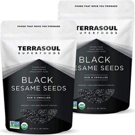 Terrasoul Superfoods Organic Black Sesame Seeds, 4 Lbs (2 Pack) - Raw | Unhulled | Lab-Tested…