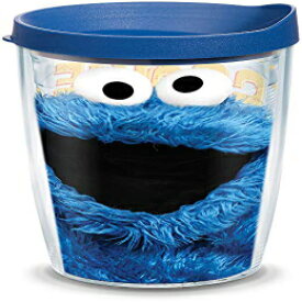 Tervis Sesame Street-Cookie Monster Insulated Tumbler with Wrap and Blue Lid, 16 oz, Clear