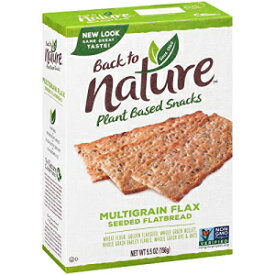 Back to Nature クラッカー、非遺伝子組み換えマルチグレイン亜麻仁、5.5 オンス (6 個パック) Back to Nature Crackers, Non-GMO Multigrain Flax Seed, 5.5 Ounce (Pack of 6)