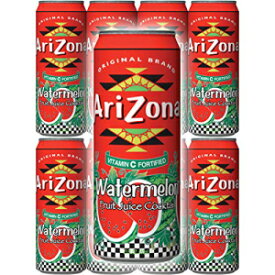 アリゾナスイカフルーツジュースカクテル、23液量オンストール缶（8パック、合計184オンス） Soft Drink Arizona Watermelon Fruit Juice Cocktail, 23 Fl Oz Tall Cans (Pack of 8, Total of 184 Oz)