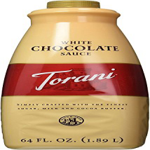 Torani White Chocolate Sauce, 64 Ounce