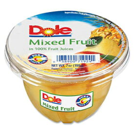Dole DFC71924 フルーツカップ、7オンス、12CT、ミックスフルーツ Dole DFC71924 Fruit Cups, 7 Oz, 12-CT, Mixed Fruit