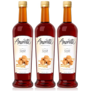 アモレッティプレミアムキャラメルシロップ750ml3パック Amoretti Premium Caramel Syrup 750ml 3 Pack