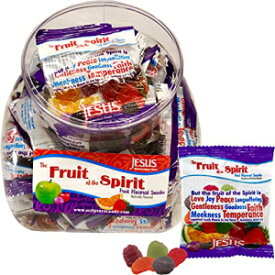 Scripture Candy、精霊の果実グミスナックタブ、50個 Scripture Candy, Fruit of the Spirit Gummy Snacks Tub, 50 Count