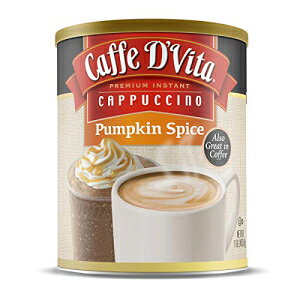 Caffe D'Vita pvL XpCX Jv`[mA6 pbNA1 |h (16 IX) Caffe D'Vita Caffe D Vita Pumpkin Spice Cappuccino, Pack of 6, 1 lb cans (16 oz)