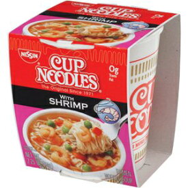 日清カップオーヌードル シュリンプ、2.25オンス（24個パック） Nissin Cup O Noodles Shrimp, 2.25-ounce (Pack of 24)