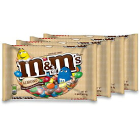 M&M's アーモンド チョコレート キャンディ 15.9 オンス バッグ (4 個パック) M&M's Almond Chocolate Candy 15.9-Ounce Bag (Pack of 4)