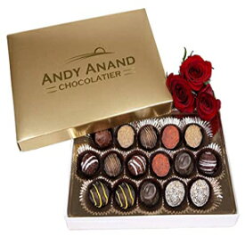 Andy Anand Chocolate Belgian Sugar Free Truffles 16 Pieces Gift Boxed & Greeting Card, Truffles are Delicious, Succulent & Divine Christmas Valentines Day Birthday Anniversary (16 Piece)