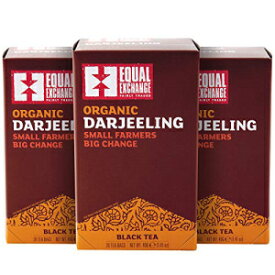 等価交換オーガニックダージリンティー、20枚入（3個パック） Equal Exchange Organic Darjeeling Tea, 20-Count (Pack of 3)