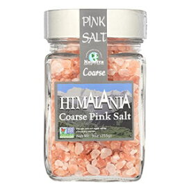 ヒマラニア粗粒ピンク塩、9オンスガラス瓶 - 1ケースあたり6個入り。 Himalania Coarse Pink Salt, 9 Ounce Glass Jar - 6 per case.