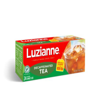 Luzianne Decaffeinated Iced Tea Bags 24 Count Box (Pack of 6)