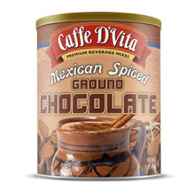 カフェ ディヴィータ メキシカン スパイス グラウンド チョコレート 1 ポンド缶 (16 オンス) Caffe D’Vita Mexican Spiced Ground Chocolate 1 lb. can (16 oz.)