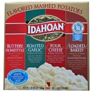 AC_zÃ}bV|egAOet[100p[Zg{̃AC_z|eggpA12ܓoGeBpbNie4Hj Idahoan Flavored Mashed Potatoes, Made with Gluten-Free 100-Percent R