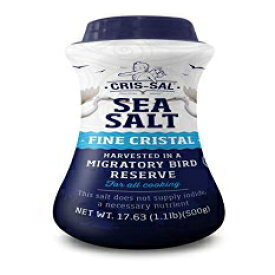 Cris-Sal Gourmet Fine Cristal Sea Salt, Full Flavor Premium Natural Grain, Great for Cooking, Table Seasoning Recipes, Pantry Friendly, 17.63 Oz