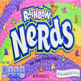 Rainbow Nerds Candy 5オンスシアターボックス（4個入り） Rainbow Nerds Candy 5 Ounce Theater Box ( Pack of 4 )