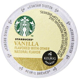 スターバックスバニラコーヒーキューリグKカップ、32カウント（各0.35オンス） Starbucks Vanilla Coffee Keurig K-Cups, 32 Count (0.35 oz each)