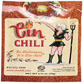 Cin Chili Mix 料理やベーキング用のおいしい Cin-ful 調味料、6 個パック Cin Chili Mix Deliciously Cin-ful Seasoning for Cooking or Baking, Pack of 6