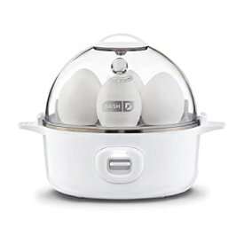 Dash Express Electric Egg Cooker, 7 Egg Capacity for Hard Boiled, Poached, Scrambled, or Omelets with Auto Shut Off Feature, 360-Watt, White
