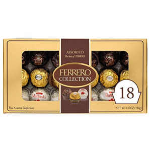Ferrero Rocher Collection Fine Hazelnut Milk お得 Chocolates 18 Count Gift Box Assorted for Great oz 6.8 and 人気メーカー ブランド Candy Holiday Entertaining Coconut