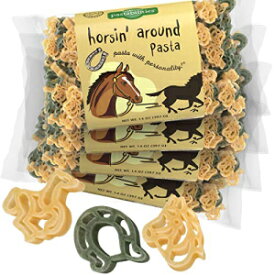 Pastabilities Horsin' Around Pasta、楽しい形の子供向けホースヌードル、非遺伝子組み換え天然小麦パスタ 14 オンス (4 パック) Pastabilities Horsin’ Around Pasta, Fun Shaped Horse Noodles for Kids, Non-GMO Natural Wheat Pasta 14 oz