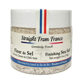 フランス直送 Fleur De Sel フレンチシーソルト フィニッシングソルト (4オンス) Straight from France Genuinely French Straight from France Fleur De Sel French Sea Salt Finishing Salt (4oz)