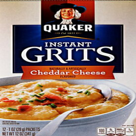 クエーカー インスタント グリッツ チェダー チーズ、12 ct Quaker Instant Grits Cheddar Cheese, 12 ct