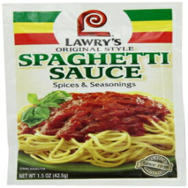 Lawry's スパゲッティソース スパイス & シーズニング、オリジナル スタイル、1.5 オンス パケット (5 パック) Lawry's Spaghetti Sauce Spice & Seasonings, Original Style, 1.5-Ounce Packets (5 Pack)