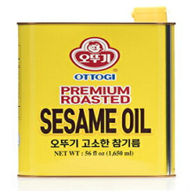 プレミアムローストオットーギごま油（56 fl.oz。：1650ml） Premium Roasted Ottogi Sesame Oil (56 fl.oz.: 1650ml)