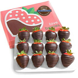 ゴールデン ステート フルーツ ギラデリ ダーク デラックス チョコレート コーティング ストロベリー使用、12 個 Golden State Fruit Made With Ghirardelli Dark Deluxe Chocolate Covered Strawberries, 12 Count