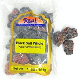 Rani Brand Authentic Indian Products Rani Black Salt Raw Whole (Kala Namak) Mineral, Vegan 1lb (454g) Unrefined, Pure and Natural | Gluten Friendly | NON-GMO | Indian Origin | Perfect for Tofu Scramble - Natur