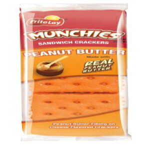 チーズクラッカーのマンチーピーナッツバター、1.42オンス（24パック） Munchies Peanut Butter on Cheese Crackers, 1.42 Ounce (Pack of 24)