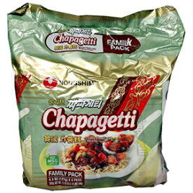 農心、チャパゲッティ（チャジャンソースのヌードルパスタ）（4カウント、各4.48オンス）、17.92オンス Nongshim, Chapagetti (Noodle Pasta with Chajang Sauce) (4 count, 4.48 oz each), 17.92 oz