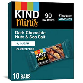KIND Bar Minis、ダークチョコレートナッツ＆シーソルト、グルテンフリー、100カロリー、低糖、80カウント KIND Bar Minis, Dark Chocolate Nuts & Sea Salt, Gluten Free, 100 Calories, Low Sugar, 80 Count