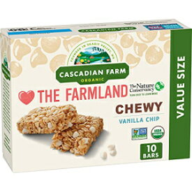 Cascadian Farm オーガニック バニラチップ グラノーラバー、1.2 オンス、10 ct Cascadian Farm Organic Vanilla Chip Granola Bars, 1.2 oz, 10 ct