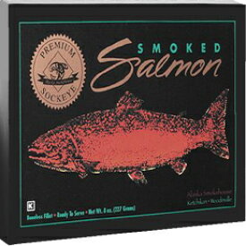 Alaska Smokehouse Smoked Sockeye Fillet in Gift Box, 8-Ounce Each (Pack of 2)
