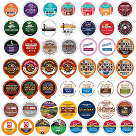 Crazy Cups Coffee Variety Pack Sampler, Single Serve cups for the Keurig K Cup Brewer, 50 count