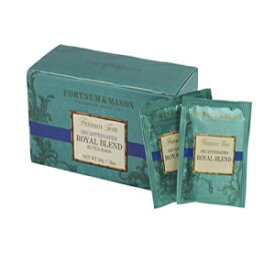 フォートナム & メイソン ブリティッシュ ティー、ロイヤル ブレンド カフェインレス、ティーバッグ 25 袋 (1 パック) Fortnum & Mason British Tea, Royal Blend Decaffeinated, 25 Count Teabags (1 Pack)