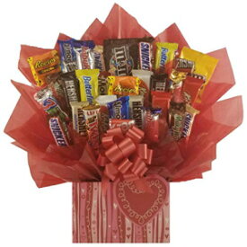 So Sweet of You Chocolate Candy Bouquet (Swirly Heart)